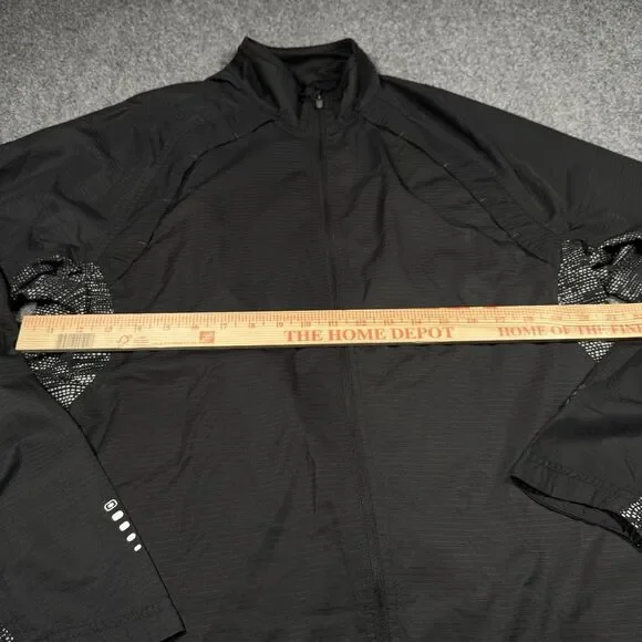 Ogio Endurance Full Zip Jacket Black Reflective Training Active Men’s Medium - Picture 6 of 7